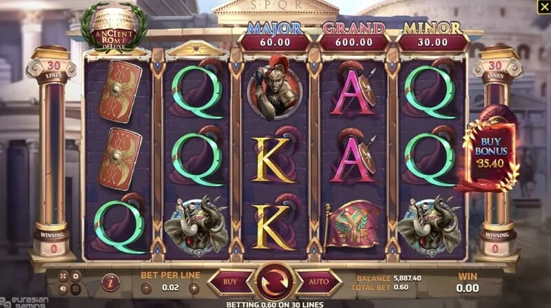 Ancient Rome Deluxe AI - mchezo unaoendelea na mstari wa ushindi